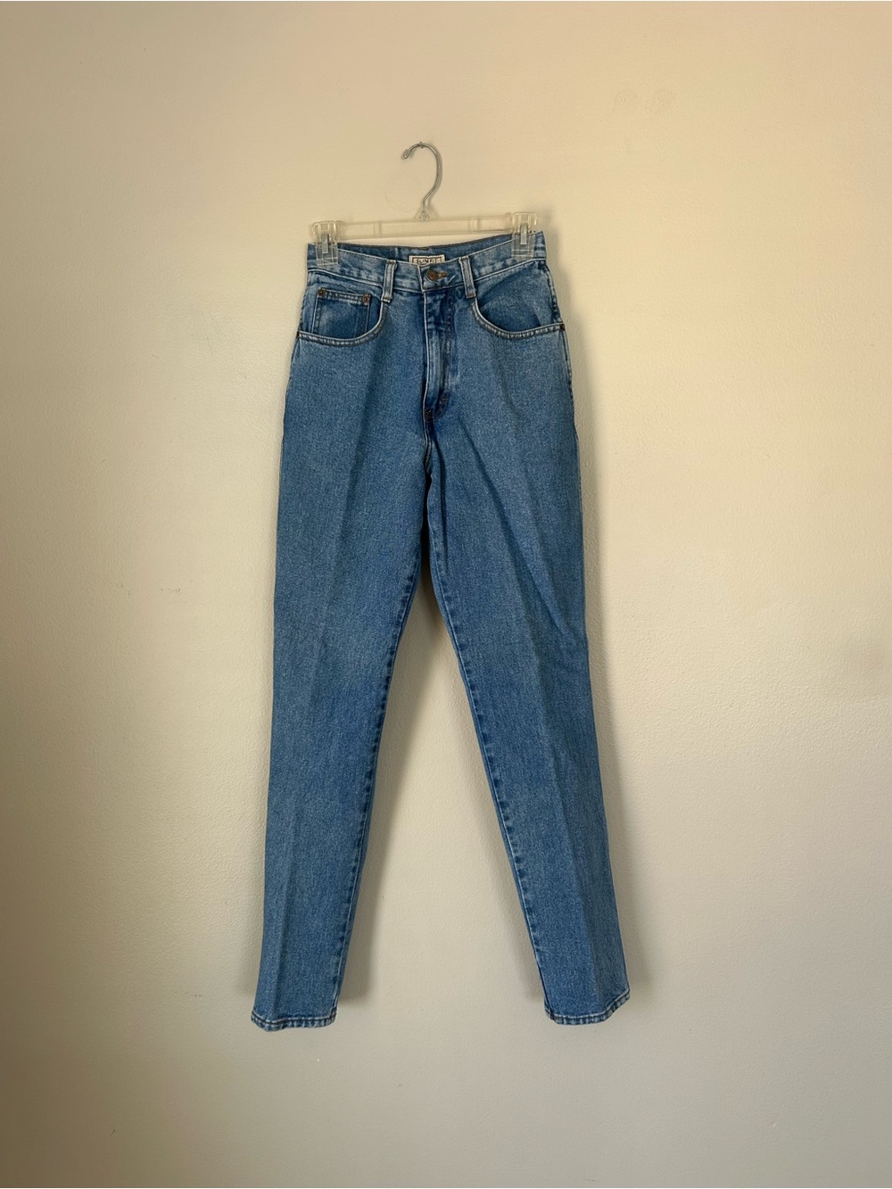 Blue High-Waist Ankle Jeans